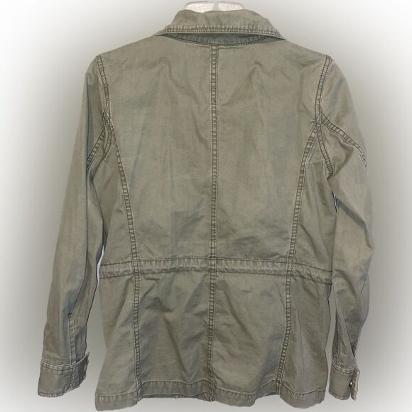 Madewell Olive Army Green Fleet Jacket Womens Size Small - Picture 6 of 7
